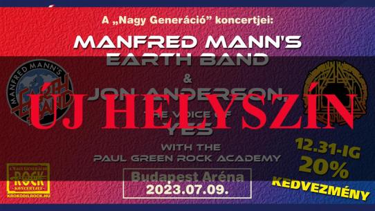 Manfred Mann's Earth Band ÚJ HELYSZÍN